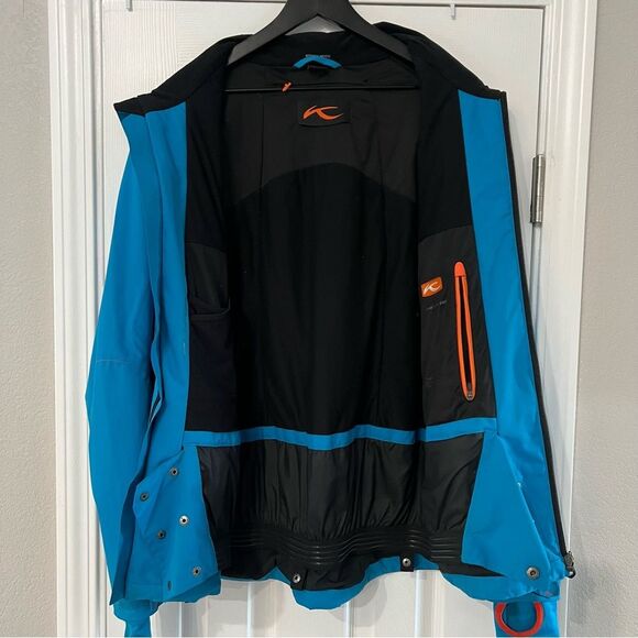 KJUS Mens Ski Jacket Primaloft Size M Blue - Picture 7 of 8